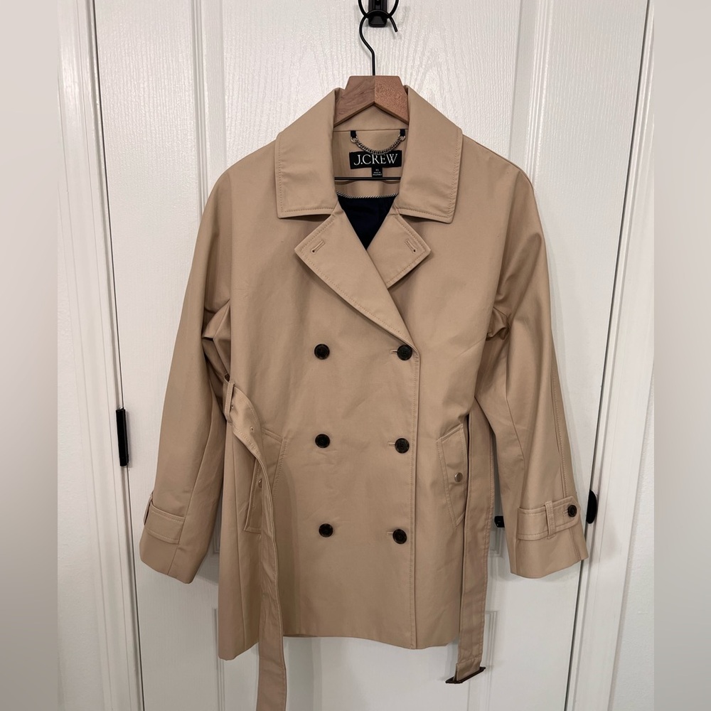 J Crew Short trench coat